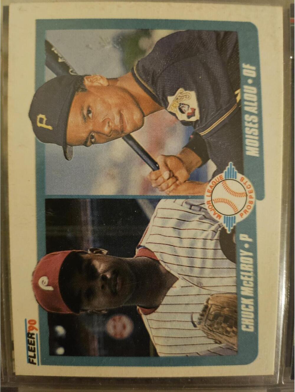 Moises Alou / Chuck McElroy - 1990 Fleer Rooke Card (RC) #650 - Baseball Card